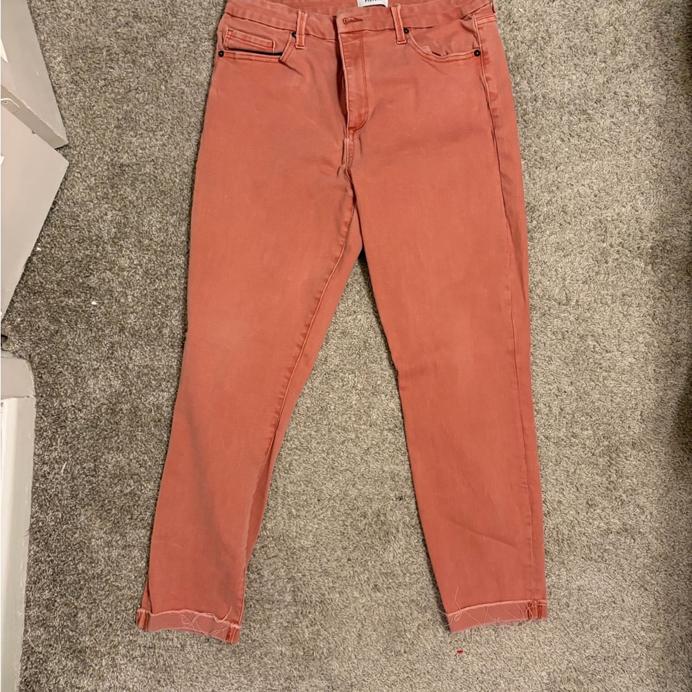 pistola Rust Cropped High-Rise Slim Jeans